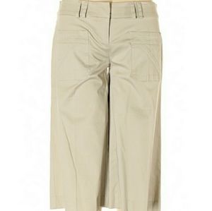 NWT $190 Jack By BB Dakota Tan Beige Twill Gauchos Culottes Chino Shorts Capri 4